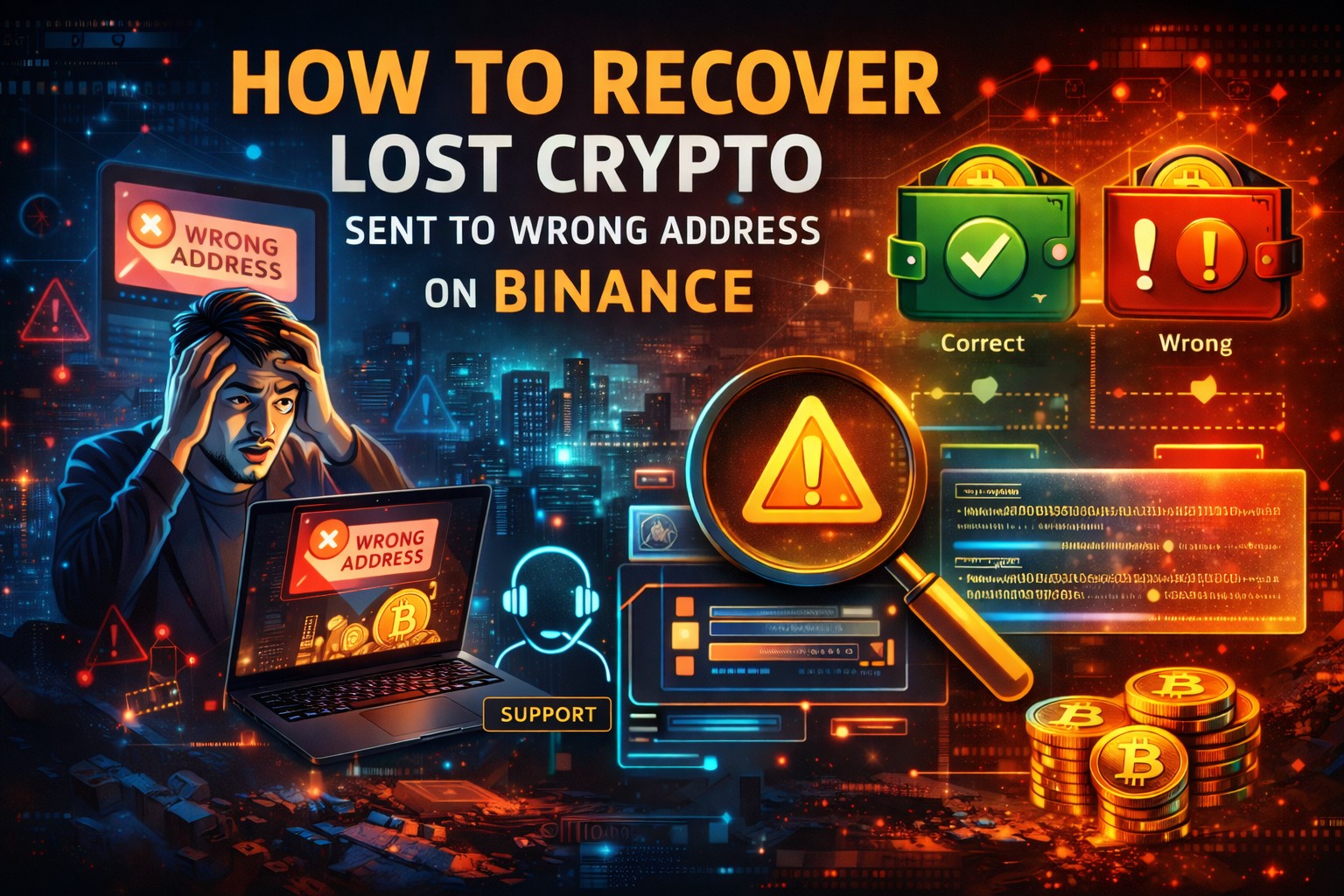 How to Recover Lost Crypto Sent to Wrong Address on Binance